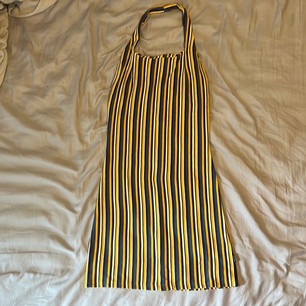 RVCA Striped ribbed dress